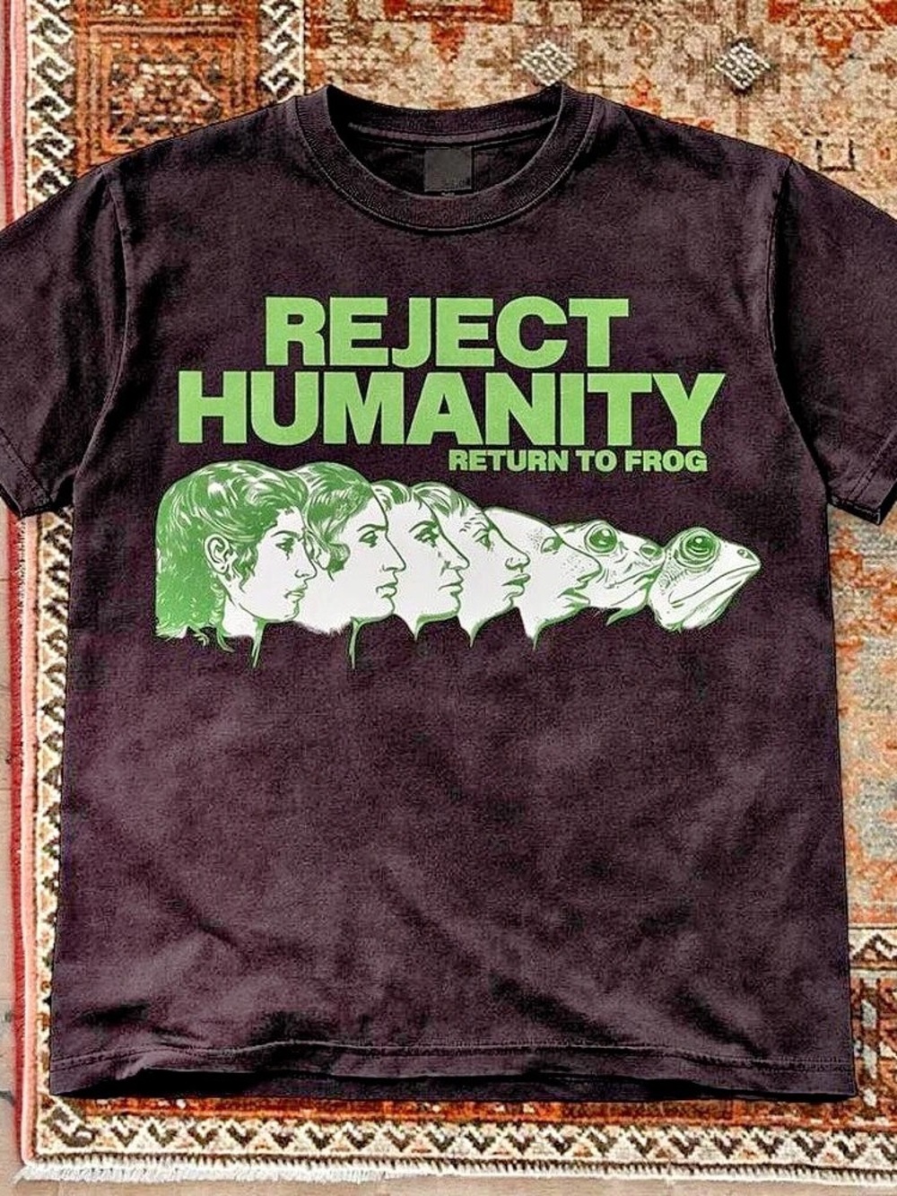 Dark Chocolate Reject Humanity Return to Frog Evolution T-Shirt